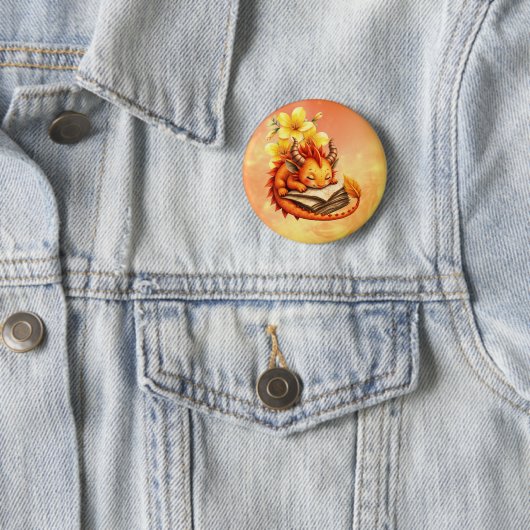 Der kleine mystische Drache. Button (Beispiel)