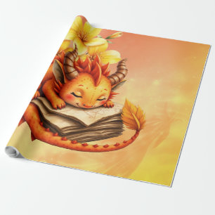 Der kleine mystische Drache.  Geschenkpapier