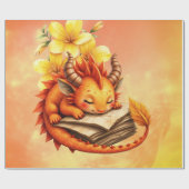 Der kleine mystische Drache.  Geschenkpapier (Flach)