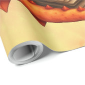 Der kleine mystische Drache.  Geschenkpapier (Rolleneckpunkt)