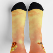 Der kleine mystische Drache.  Socken (Oben)