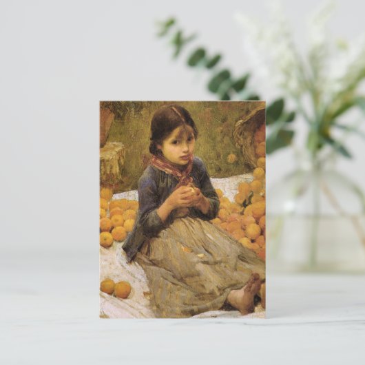 Der kleine Orange Gatherer Postkarte (Stehend Vorderseite)