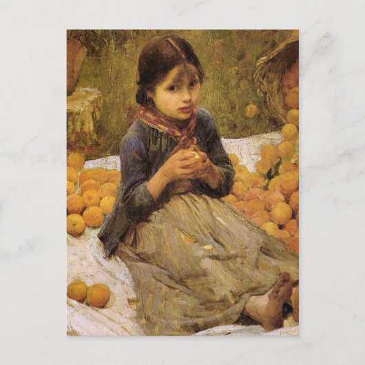 Der kleine Orange Gatherer Postkarte (Vorderseite)