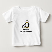 Der kleine Pinguin des Vatis Baby T-shirt (Vorderseite)