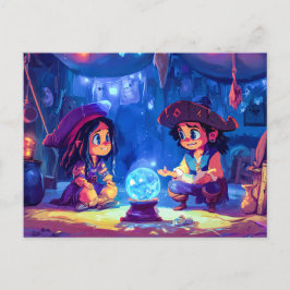 Der kleine Pirat erhält einen Prophezeiung von ein Postkarte