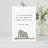 Der kleine Prinz Dankeskarte (Stehend Vorderseite)