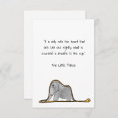 Der kleine Prinz Dankeskarte (Vorne/Hinten)