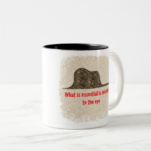 Der kleine Prinz Grunge Mug Zweifarbige Tasse (VorderseiteRechts)