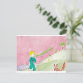 der kleine Prinz Postkarte (Stehend Vorderseite)