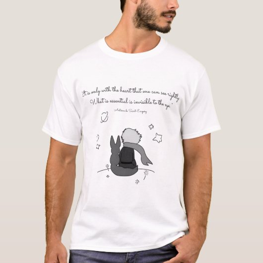Der kleine Prinz (schwarz und T-Shirt (Vorderseite)
