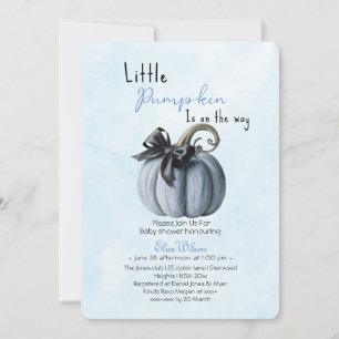 Der kleine, rosa Kürbisbogen ist auf dem Weg2 Einladung