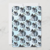 Der kleine rosa Kürbisbogen ist auf dem Weg3 Einladung (Rückseite)