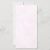 Der kleine rosa Kürbisbogen ist unterwegs Dankeskarte (Rückseite)