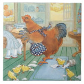 Der kleine rote Hen Fliese (Vorderseite)