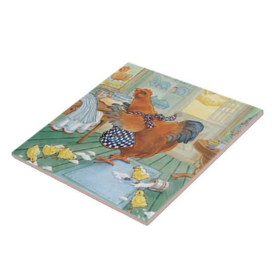 Der kleine rote Hen Fliese (Seite)