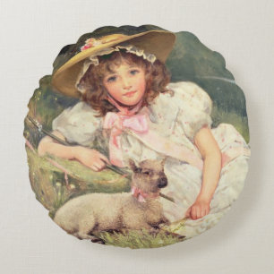 Der kleine Shepherdess Rundes Kissen