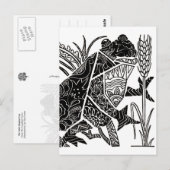 Der kleine Singfrosch Postkarte (Vorne/Hinten)