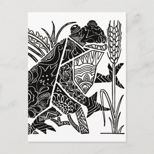 Der kleine Singfrosch Postkarte (Vorderseite)