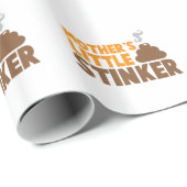 Der kleine Stinker der Mutter mit poo Geschenkpapier (Rolleneckpunkt)