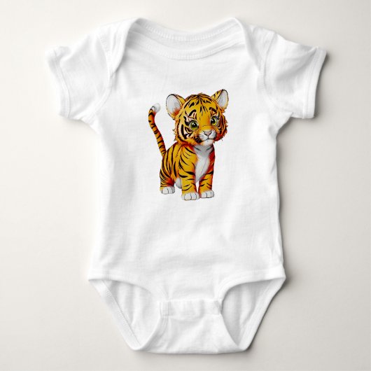 Der kleine Tiger, das Licht Baby Strampler (Vorderseite)