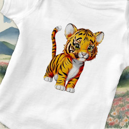 Der kleine Tiger, das Licht Baby Strampler