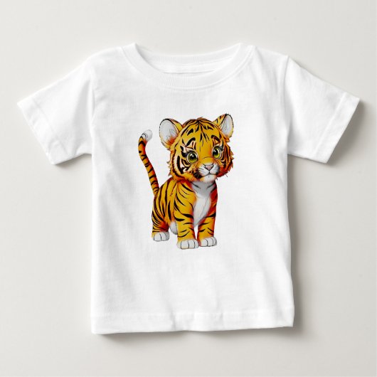 Der kleine Tiger, das Licht Baby T-shirt (Vorderseite)