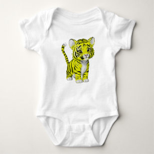 Der kleine Tiger, gelb Baby Strampler