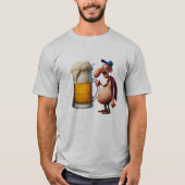 Der kleine trägt eine Maß Bier auf dem Volksfest T-Shirt (Vorderseite)
