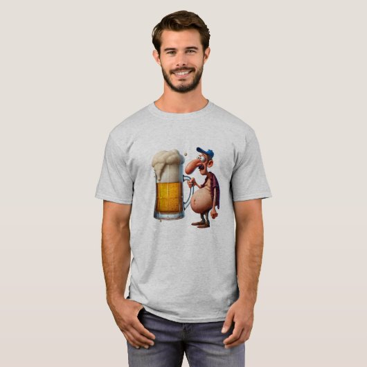 Der kleine trägt eine Maß Bier auf dem Volksfest T-Shirt (Vorne ganz)