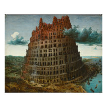 Der kleine Turm von Babel von Pieter Bruegel