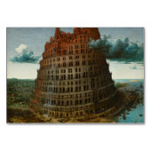 Der kleine Turm von Babel von Pieter Bruegel Tischnummer (Vorderseite)