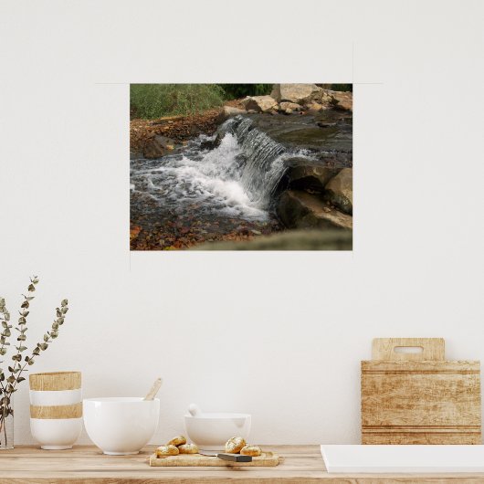 Der kleine Wasserfall Poster (Küche)
