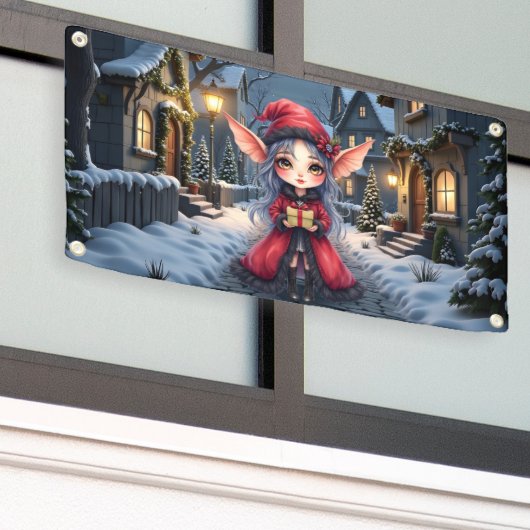 Der kleine Weihnachtsbote. Banner (Äußeres Gebäude)