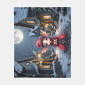 Der kleine Weihnachtsbote.  Fleecedecke (Vorderseite)