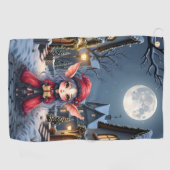 Der kleine Weihnachtsbote. Golfhandtuch (Horizontal)