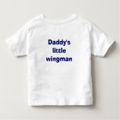 Der kleine Wingman des Vatis Kleinkind T-shirt (Rückseite)