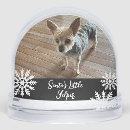 Der kleine Yelper-Hund des Weihnachtsmanns Schneekugeln