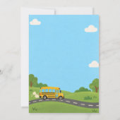 Der Kleinkindbus wird zwei Geburtstag Einladung (Rückseite)