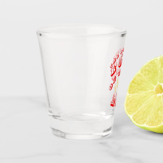 Der kleinste Boss von ihnen Schnapsglas (Links)