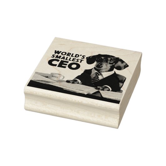 Der kleinste CEO der Welt, niedliche lustige Dacke Gummistempel (Stempel)