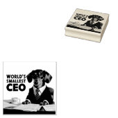 Der kleinste CEO der Welt, niedliche lustige Dacke Gummistempel (Stempel)