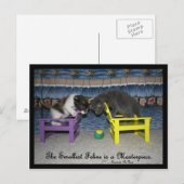 Der kleinste Felsen ist ein Meisterwerk Postkarte (Vorne/Hinten)