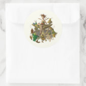 „Der kleinste Künstler“-Sticker Runder Aufkleber (Tasche)