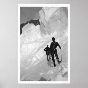 Der kletternde Mount McKinley Alaska 1906 Poster