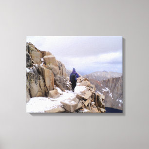 Der kletternde Mount Whitney Leinwanddruck