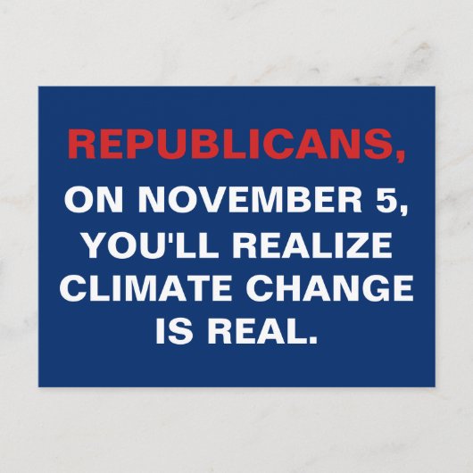 Der Klimawandel 2024 ist eine Vorlage für das tats Postkarte (Vorderseite)