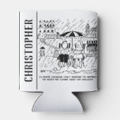 Der Klimawandel beeinflusst einen Urlaub Dosenkühler (Rückseite)