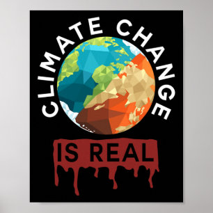 Der Klimawandel ist der wahre Planet des Erde-Tage Poster