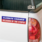 Der Klimawandel ist die Religion des Stupiden Autoaufkleber (Auf Lkw)