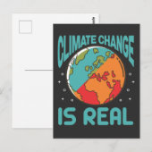 Der Klimawandel ist die Rettung des Planeten Erde Postkarte (Vorne/Hinten)